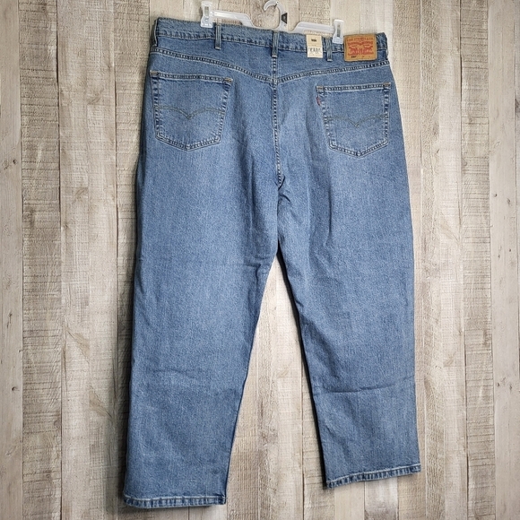Men's Levi's 550 Relaxed-Fit Stretch Straight Blue Jeans 46x30 New - Picture 7 of 15